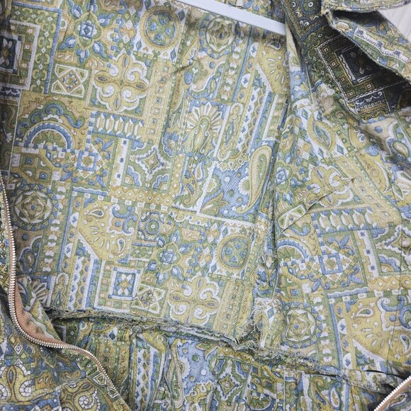 Vintage Dress Handmade Knee Length Midi Short Sleeve Womens M Pleated Zipper - Picture 7 of 15